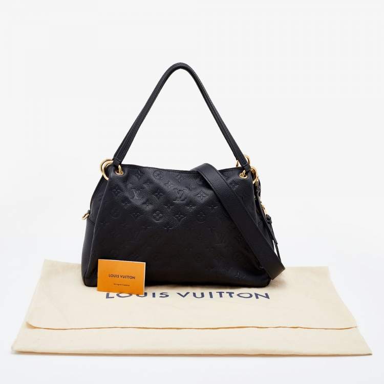 Pre Owned Louis Vuitton Black Monogram Empreinte Leather Ponthieu PM Bag