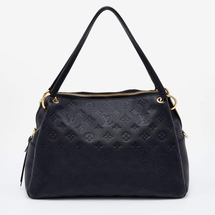 Pre Owned Louis Vuitton Black Monogram Empreinte Leather Ponthieu PM Bag