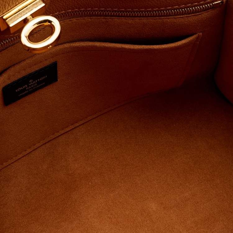 Pre Owned Louis Vuitton Black Monogram Canvas and Leather On My Side MM Bag 