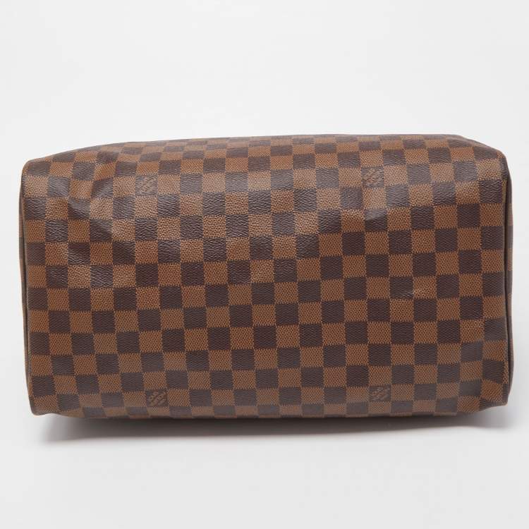Pre Owned Louis Vuitton Damier Ebene Canvas Speedy 35 Bag