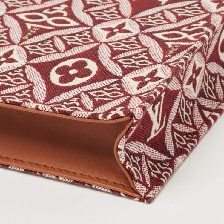 Pre Owned Louis Vuitton Bordeaux Since 1854 Jacquard Petit Sac Plat Bag