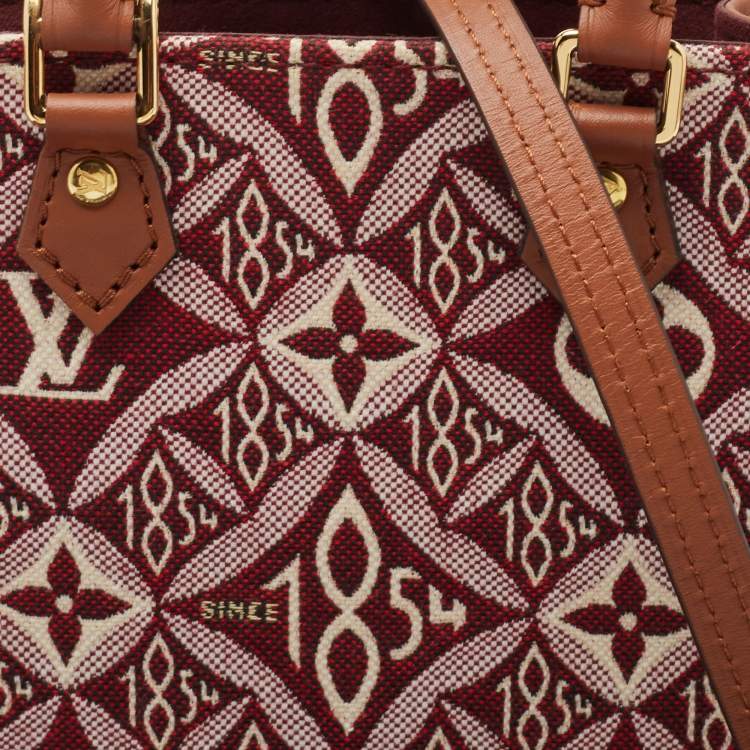 Pre Owned Louis Vuitton Bordeaux Since 1854 Jacquard Petit Sac Plat Bag