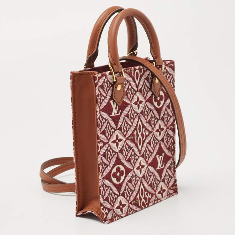 Pre Owned Louis Vuitton Bordeaux Since 1854 Jacquard Petit Sac Plat Bag