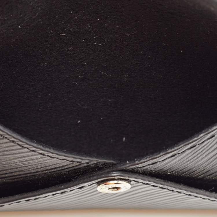 Pre Owned Louis Vuitton Black Epi Leather LV Pop Kirigami Necklace