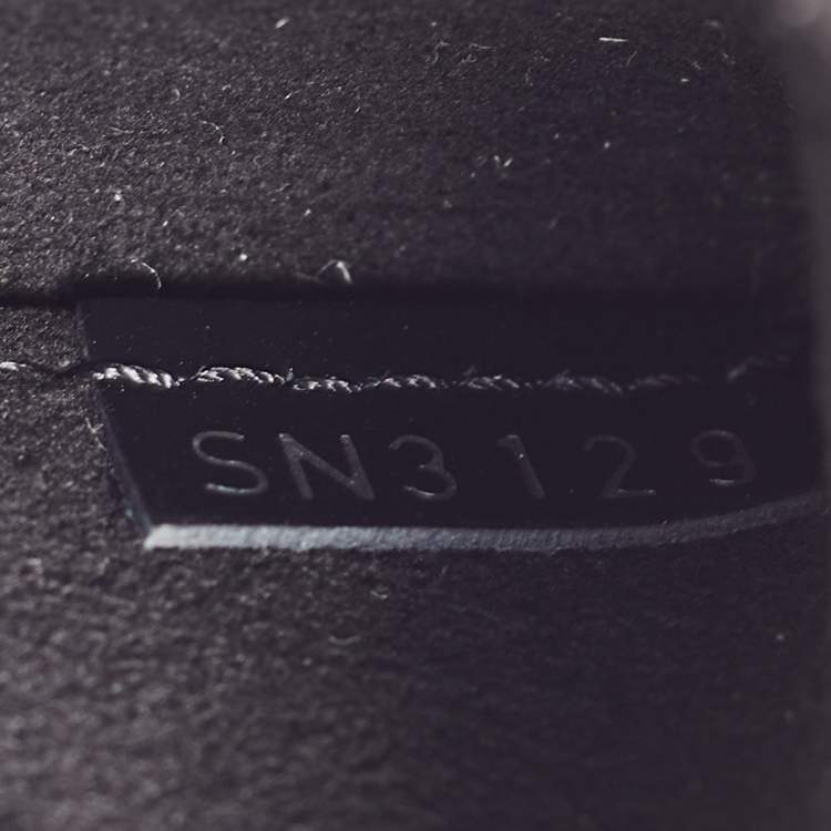 Pre Owned Louis Vuitton Black Epi Leather LV Pop Kirigami Necklace