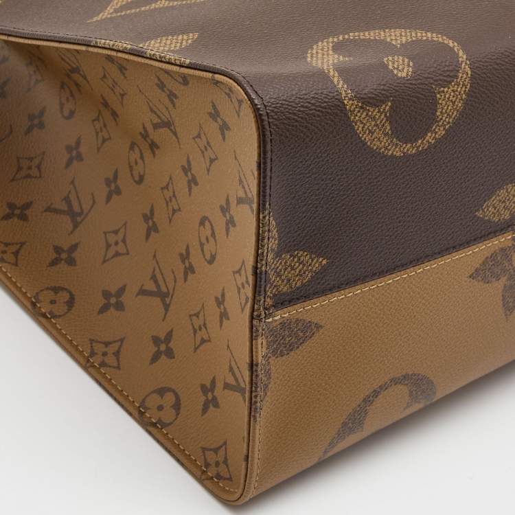 Pre Owned Louis Vuitton Reverse Monogram Canvas Giant Onthego GM Bag