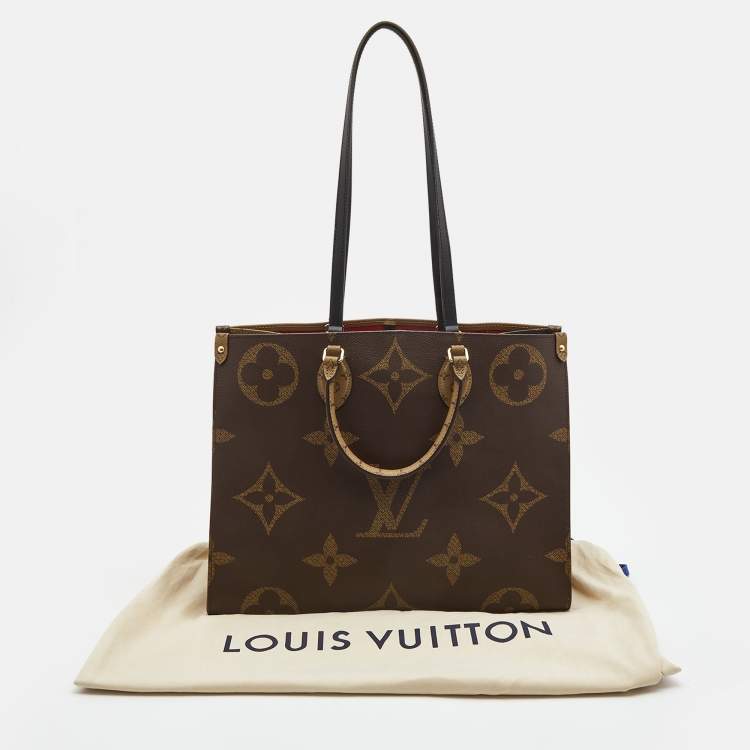 Pre Owned Louis Vuitton Reverse Monogram Canvas Giant Onthego GM Bag