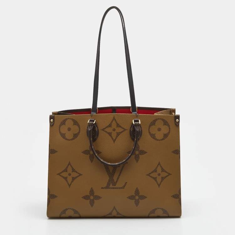 Pre Owned Louis Vuitton Reverse Monogram Canvas Giant Onthego GM Bag