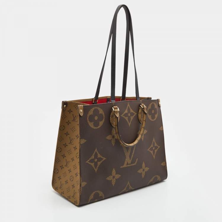 Pre Owned Louis Vuitton Reverse Monogram Canvas Giant Onthego GM Bag