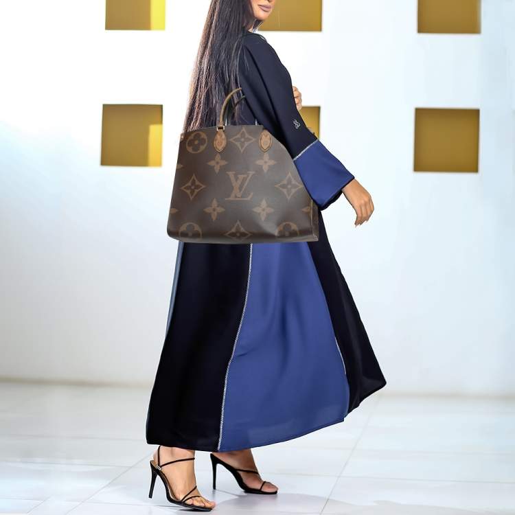 Pre Owned Louis Vuitton Reverse Monogram Canvas Giant Onthego GM Bag