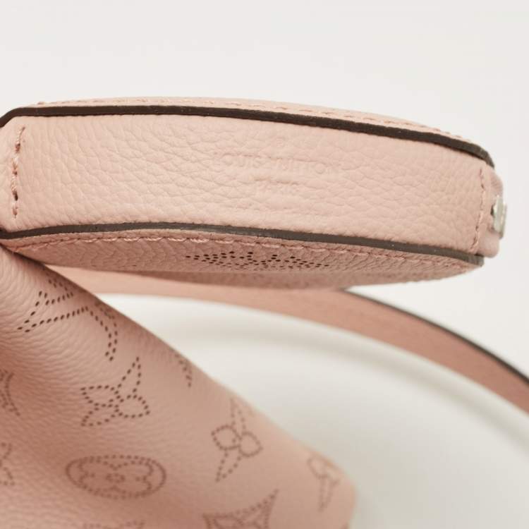 Pre Owned Louis Vuitton Magnolia Monogram Mahina Leather Bella Bucket Bag
