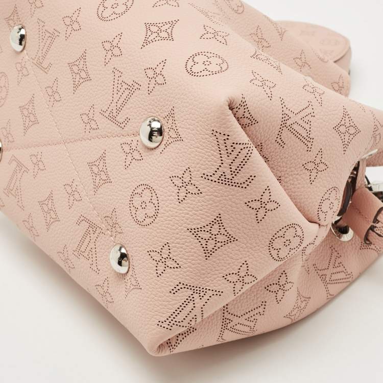 Pre Owned Louis Vuitton Magnolia Monogram Mahina Leather Bella Bucket Bag