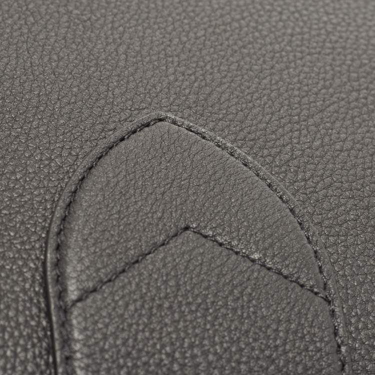 Pre Owned Louis Vuitton Black Leather Pont 9 Soft MM Bag
