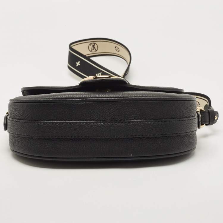 Pre Owned Louis Vuitton Black Leather Pont 9 Soft MM Bag