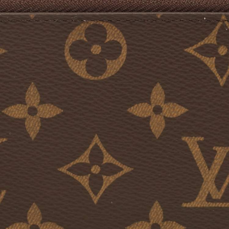 Pre Owned Louis Vuitton Fuchsia Monogram Canvas Clemence Wallet