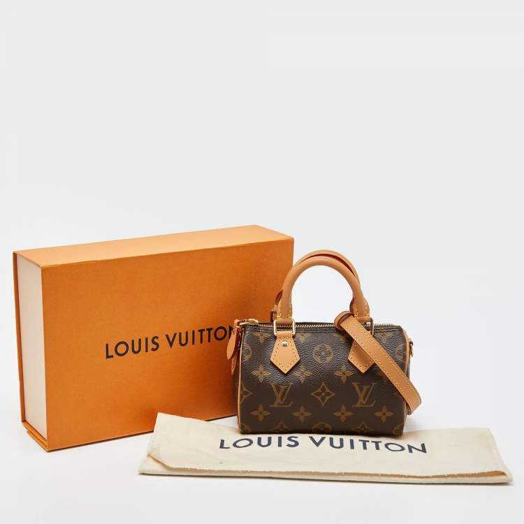 Pre Owned Louis Vuitton Monogram Canvas Speedy Nano Bag