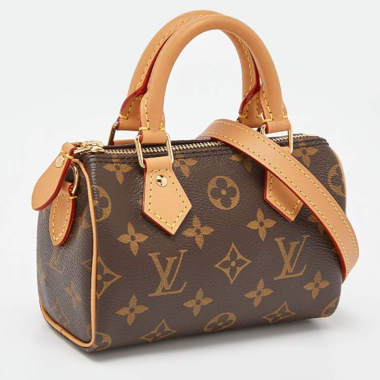 Pre Owned Louis Vuitton Monogram Canvas Speedy Nano Bag