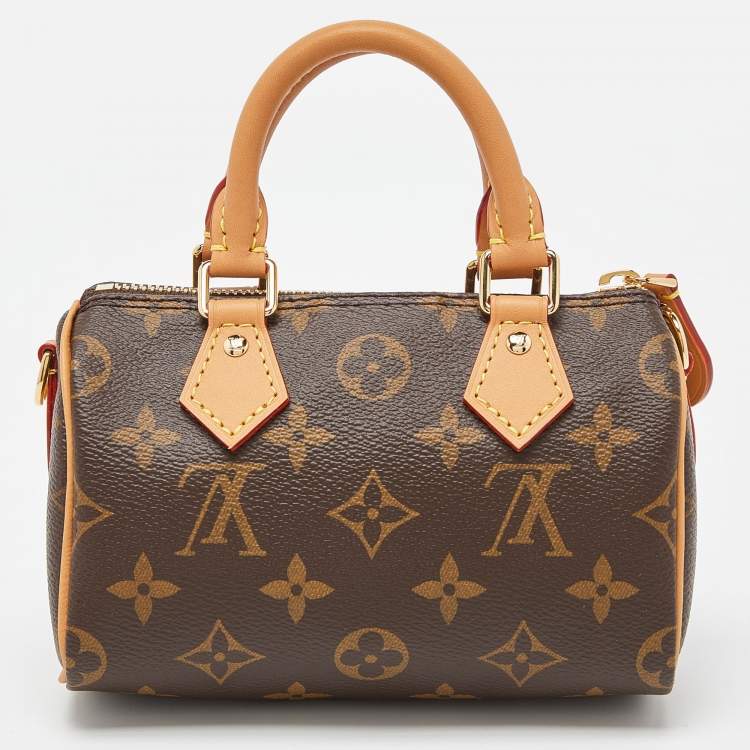 Pre Owned Louis Vuitton Monogram Canvas Speedy Nano Bag