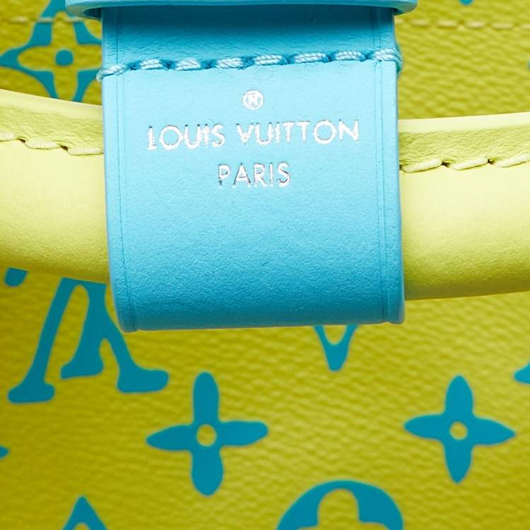 Pre Owned Louis Vuitton Lime Monogram Playground Canvas Keepall 50 Bandouliere Bag