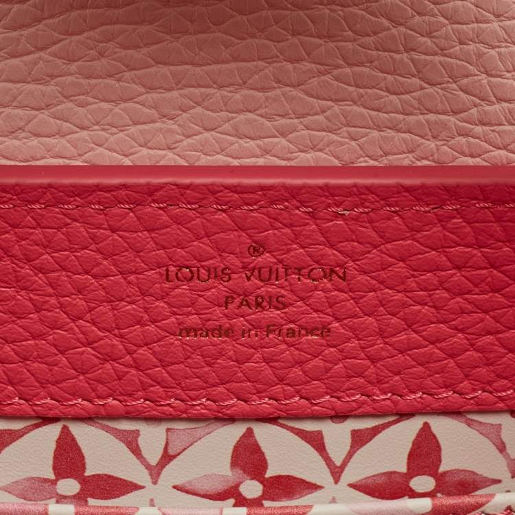 Pre Owned Louis Vuitton Dragonfruit /Ballet Pink Leather Mini By the Pool Capucines Bag