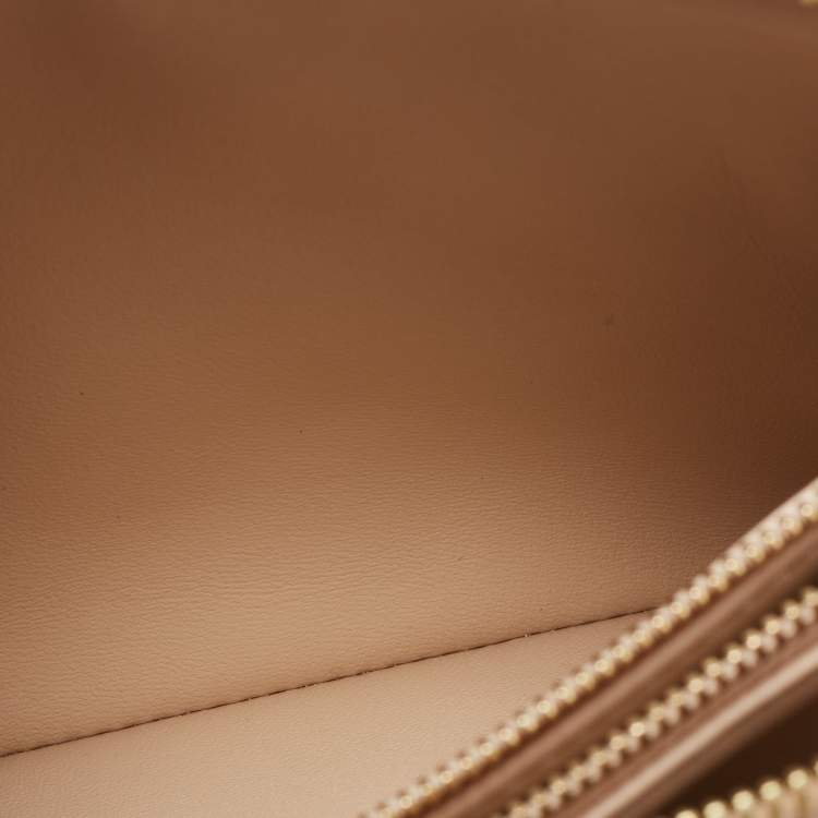 Pre Owned Louis Vuitton Gold Monogram Embossed Puffy Lambskin Coussin BB Shoulder Bag 