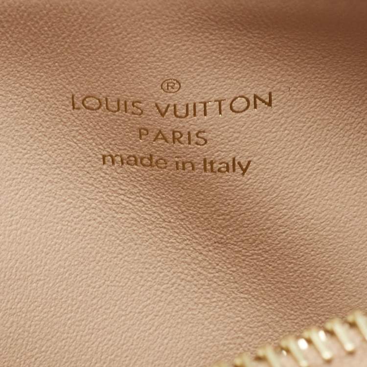 Pre Owned Louis Vuitton Gold Monogram Embossed Puffy Lambskin Coussin BB Shoulder Bag 