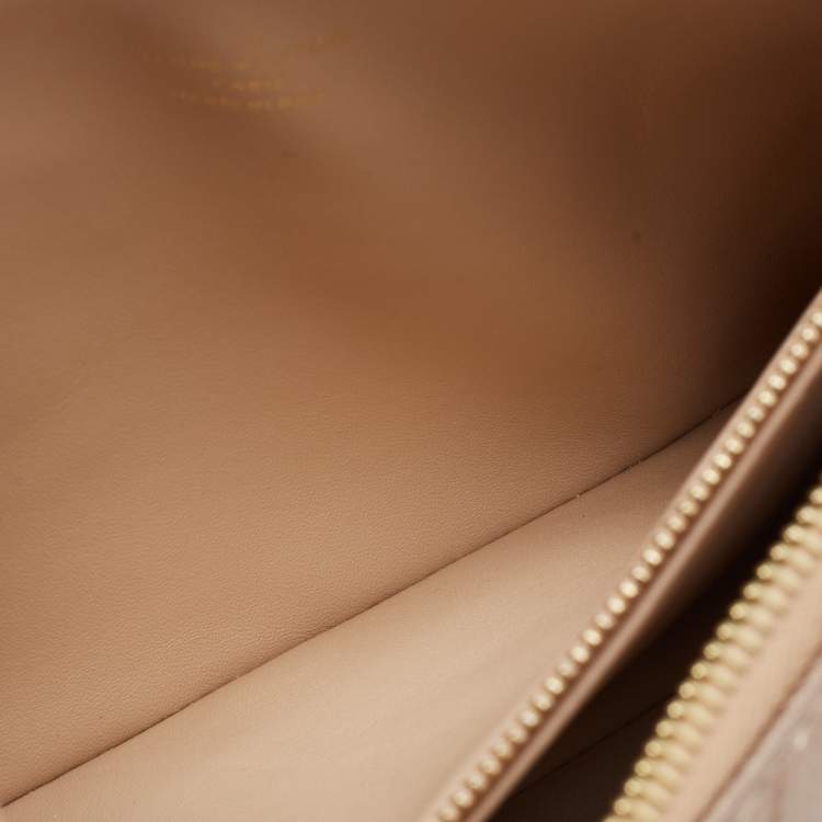 Pre Owned Louis Vuitton Gold Monogram Embossed Puffy Lambskin Coussin BB Shoulder Bag 
