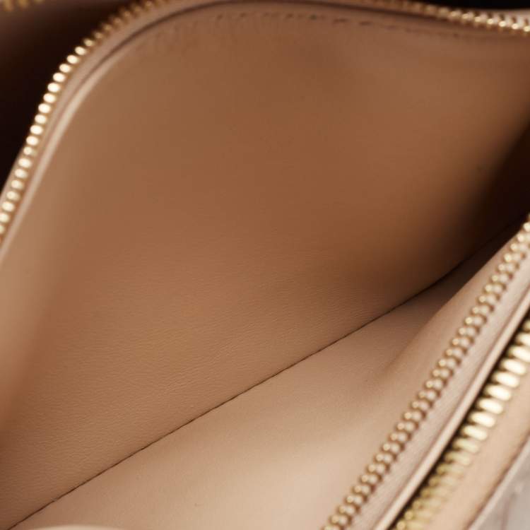 Pre Owned Louis Vuitton Gold Monogram Embossed Puffy Lambskin Coussin BB Shoulder Bag 