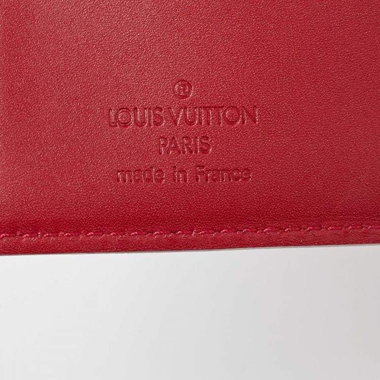 Pre Owned Louis Vuitton Pomme D’amour Monogram Vernis Portefeuille Viennois Wallet