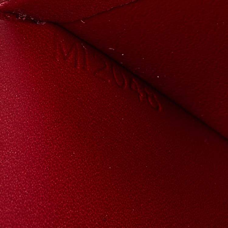 Pre Owned Louis Vuitton Pomme D’amour Monogram Vernis Portefeuille Viennois Wallet