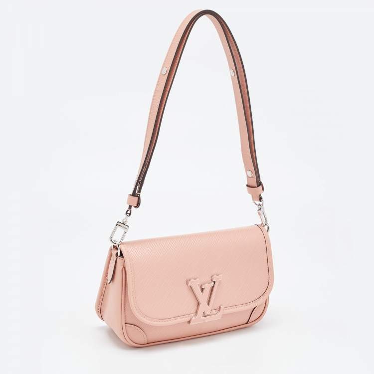 Pre Owned Louis Vuitton Rose Trianon Pink Epi Leather Buci Bag