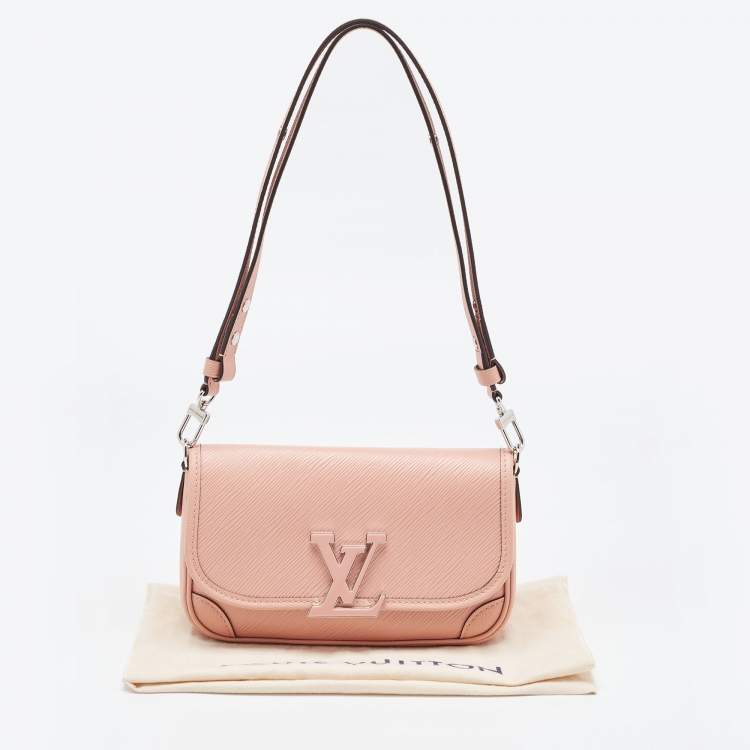 Pre Owned Louis Vuitton Rose Trianon Pink Epi Leather Buci Bag