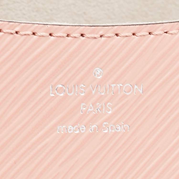 Pre Owned Louis Vuitton Rose Trianon Pink Epi Leather Buci Bag