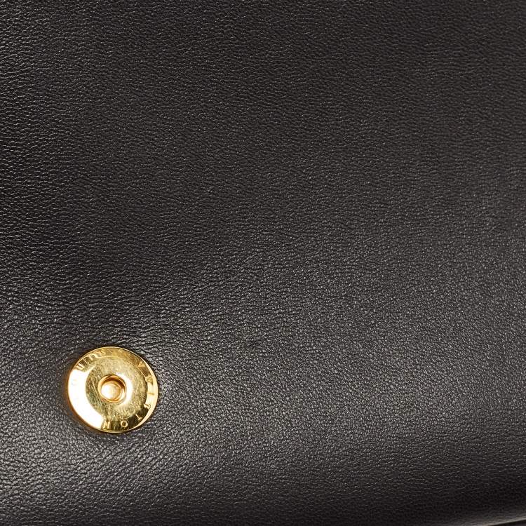 Pre Owned Louis Vuitton Black Monogram Leather Coussin Pochette Bag 