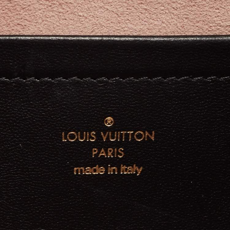 Pre Owned Louis Vuitton Black Monogram Leather Coussin Pochette Bag 