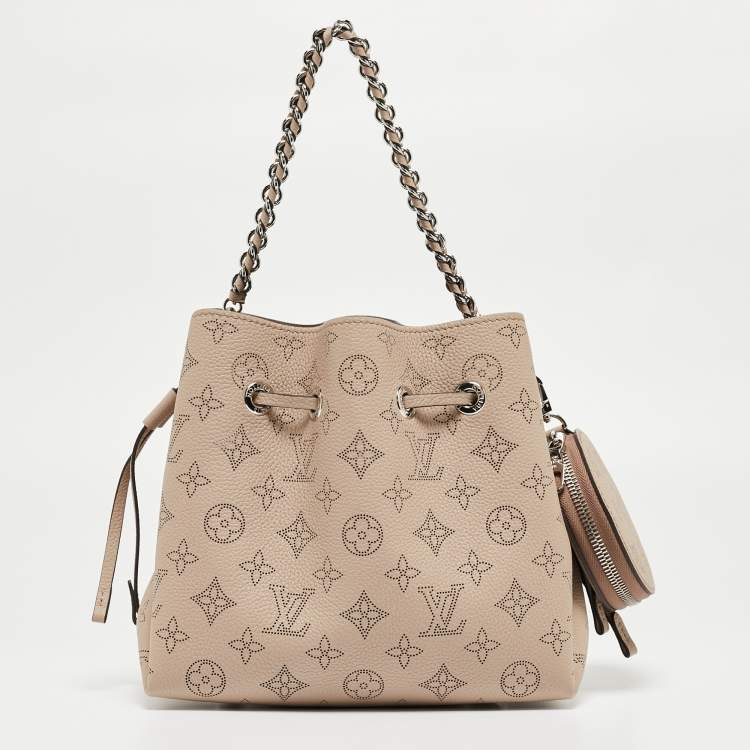 Pre Owned Louis Vuitton Gallet Monogram Mahina Leather Bella Bag