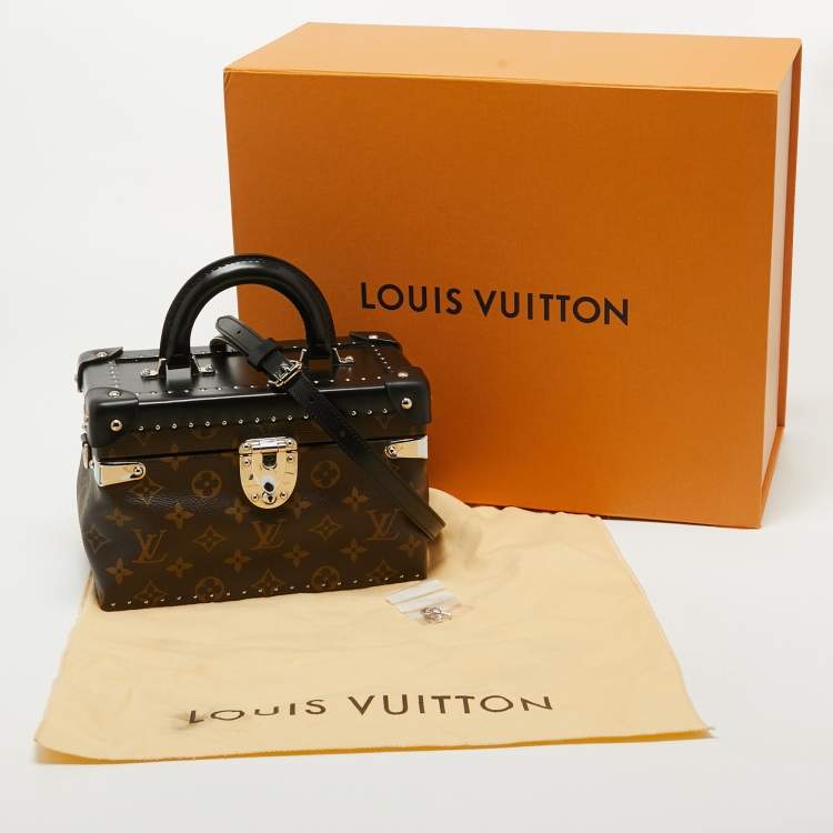 Pre Owned Louis Vuitton Black Monogram Canvas City Trunk PM Bag