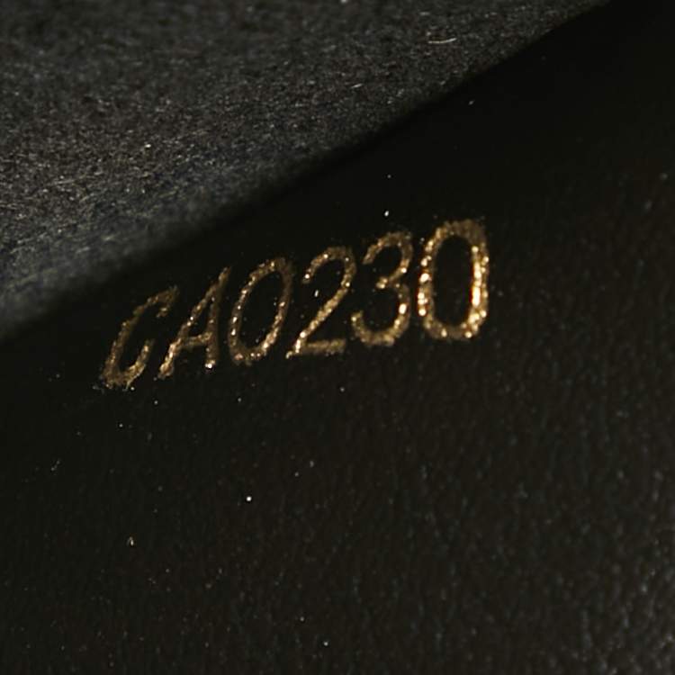 Pre Owned Louis Vuitton Damier Ebene Canvas Vavin Chain Wallet 