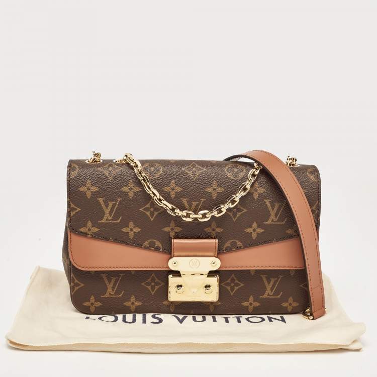 Pre Owned Louis Vuitton Caramel Monogram Canvas Marceau Bag