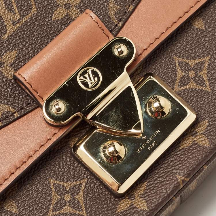 Pre Owned Louis Vuitton Caramel Monogram Canvas Marceau Bag
