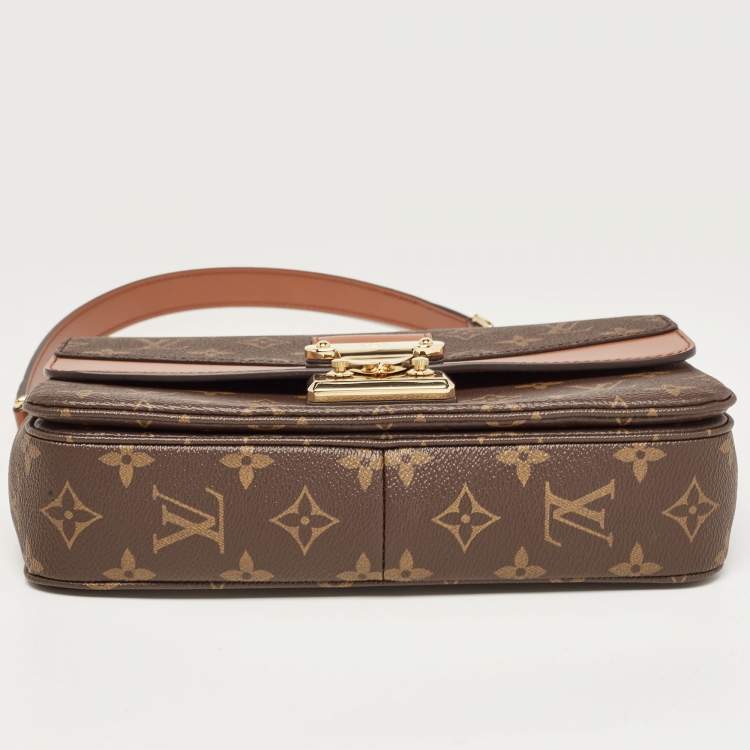 Pre Owned Louis Vuitton Caramel Monogram Canvas Marceau Bag