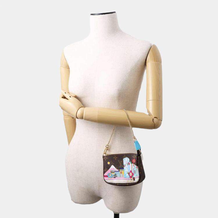 Pre Owned Louis Vuitton Vivienne Japan Monogram Mini Pochette Accessoires bag