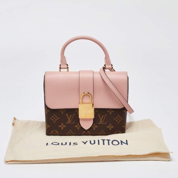 Pre Owned Louis Vuitton Rose Poudre Monogram Canvas Locky BB Bag