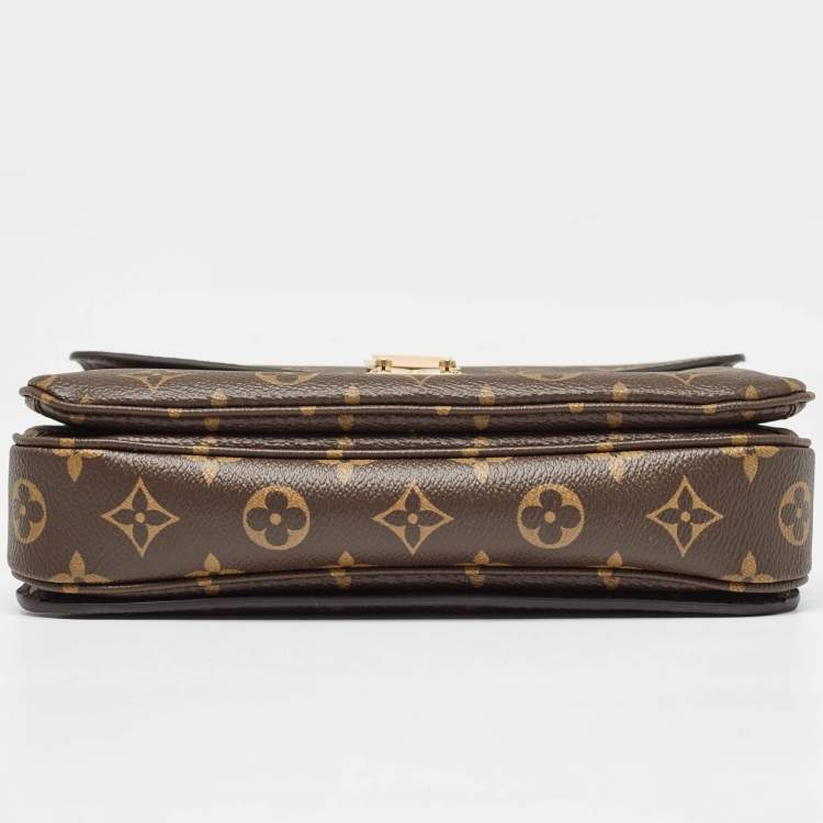 Pre Owned Louis Vuitton Monogram Canvas Pochette Metis Bag