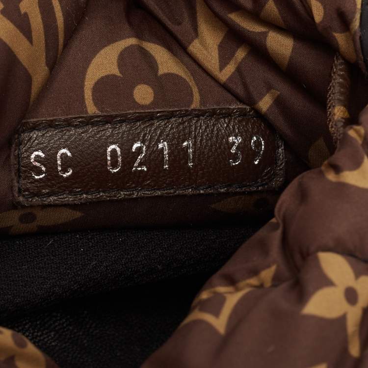 Pre Owned Louis Vuitton Black Nylon Pillow Confort Boots Size 39