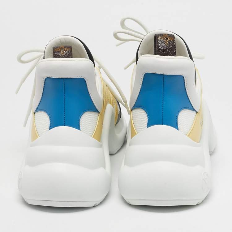Pre Owned Louis Vuitton Multicolor Leather and Mesh LV Archlight Sneakers Size 39.5