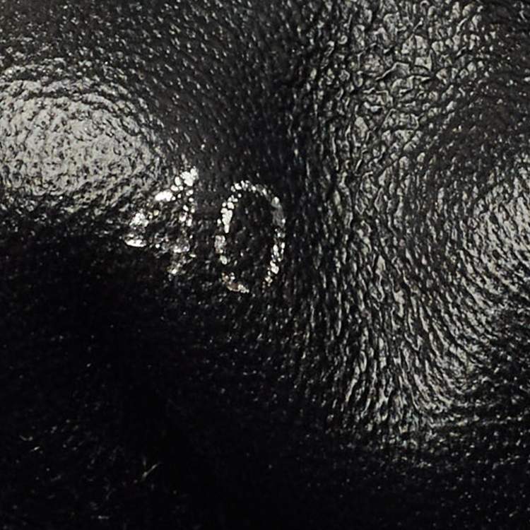 Pre Owned Louis Vuitton Black Leather LV Beaubourg Chelsea Ankle Boots Size 40