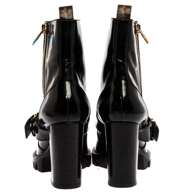 louis vuitton heel combat boots