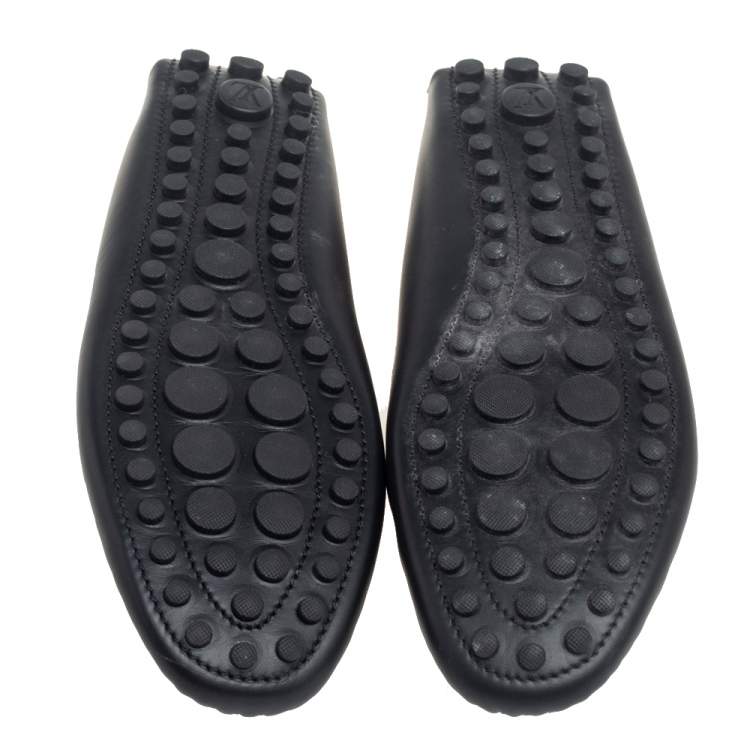 Pre Owned Louis Vuitton Blue LV Pop Monogram Canvas Gloria Loafers Size 40.5