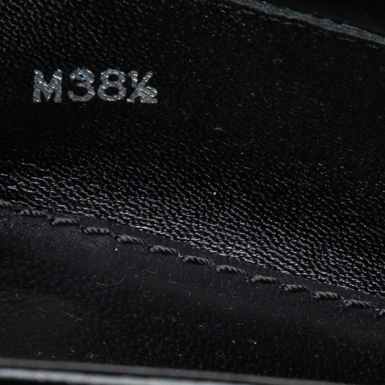 Pre Owned Louis Vuitton Black Patent Leather Graduate Platform Loafers Size 38.5